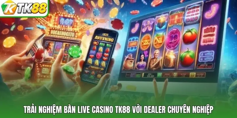 Trải nghiệm bàn Live Casino TK88 với dealer chuyên nghiệp